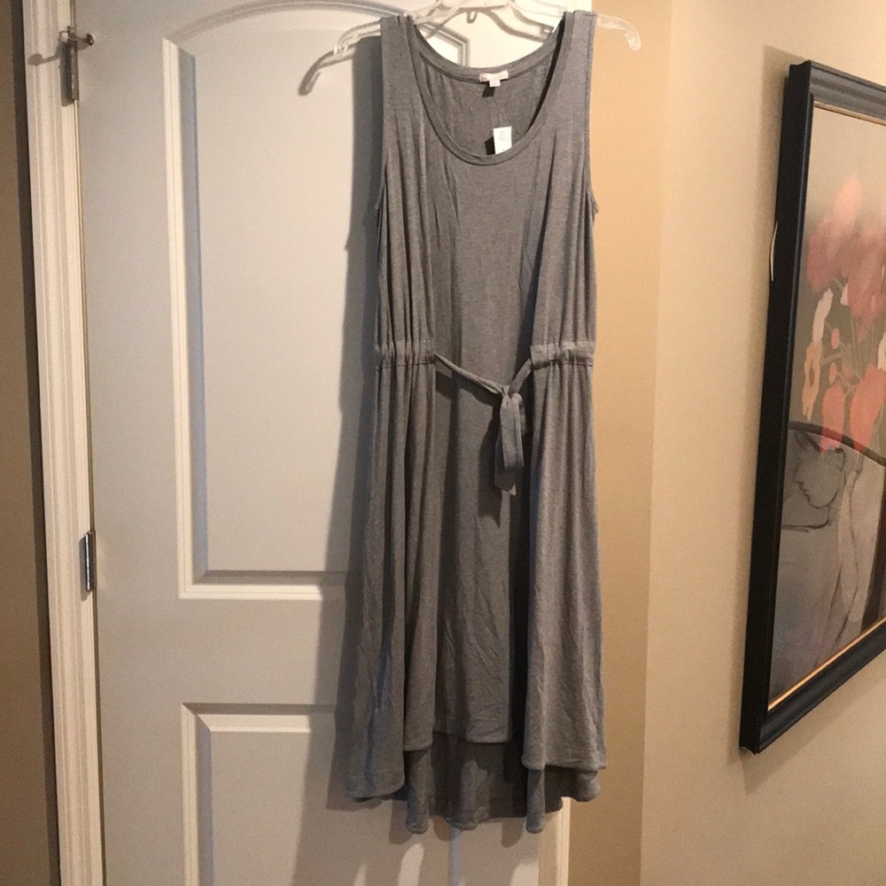 Gray Gap High-Low Dress